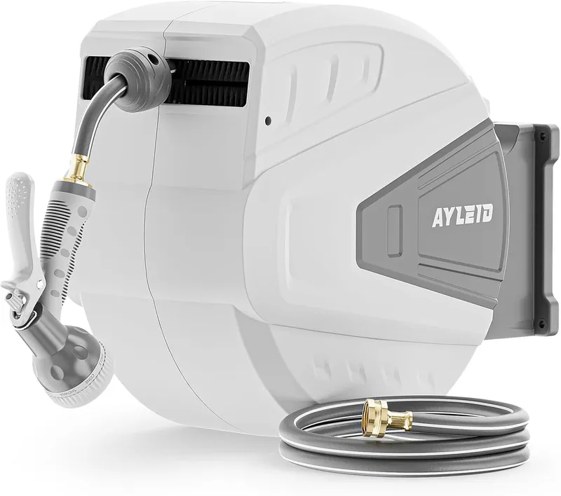 Ayleid Retractable Garden Hose Reel 130 ft