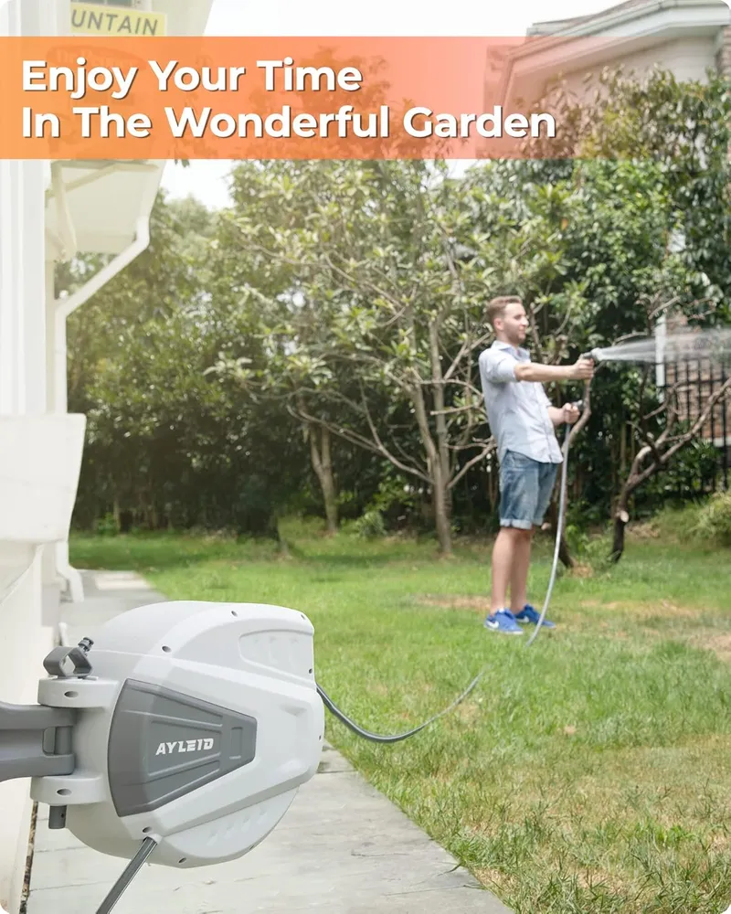 Ayleid Retractable Garden Hose Reel